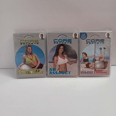 Core Secrets 3 DVD Lot Gunnar Peterson Full Body Ab Workout NEW Sealed