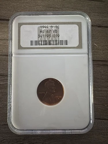 1944-D  1C LINCOLN CENT NGC MS67 RD