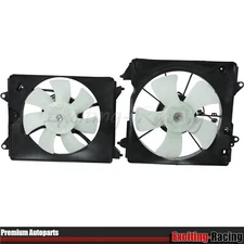 Radiator Condenser Cooling Fan Assembly For 2016 2017 2018 Honda HR-V HRV