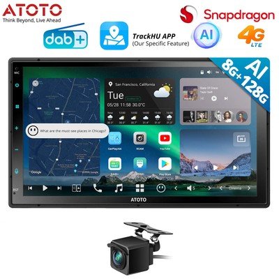 ATOTO XI0 7'' Android 13 DAB+ Autoradio 8+128G 4G LTE ChatGPT GPS Rückfahrkamera