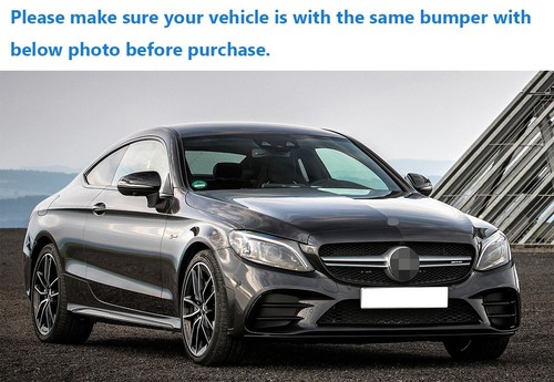 Fit For 19-23 Mercedes W205 C205 C43 LCI Front Bumper Air Duct Deflector Trim - Foto 2 di 2