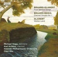 Berio / Brahms / Gla - Brahms-glanert: Four Serious Songs - Brahms-berio: Clarin on sale Berio / Brahms / Gla - Brahms-glanert: Four Serious Songs - Brahms-berio: Clarin on sale