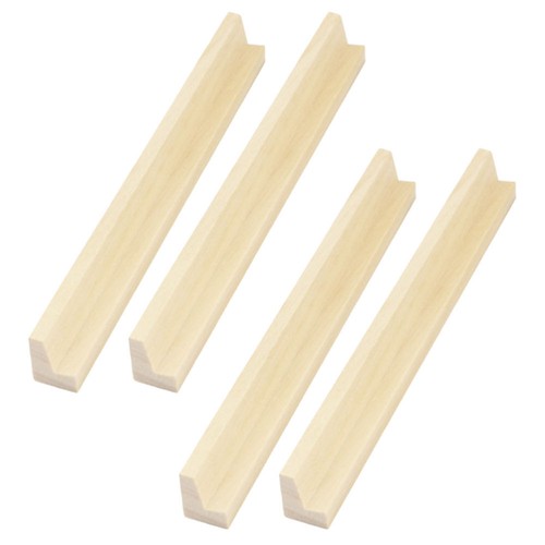 4 Pcs Wooden Letter Ornaments Dominoes Game Holder Rack Desktop Accessory - Picture 8 of 12