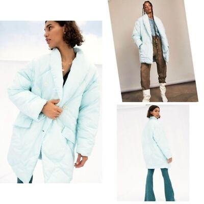 Free People $168 Puffa Ella Puffer Oversized Quilted Coat Size Large