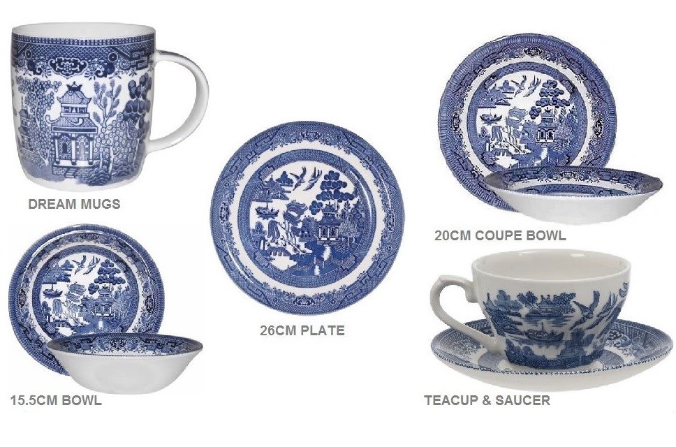 Churchill China Vajilla Churchill Azul Precio Plato Ovalado Blue