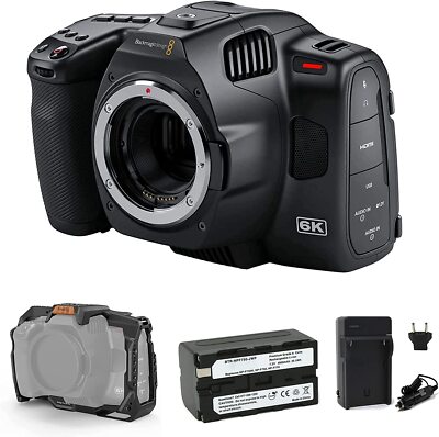 Blackmagic Pocket Cinema Camera 6K Pro (Canon EF) Bundle with SmallRig Cage