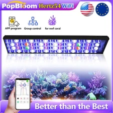 PopBloom WiFi Control Led Aquarium Light For 24" Full Spectrum Reef Coral Tank