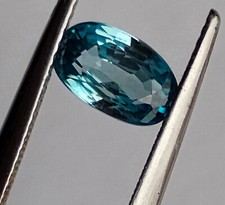 ES 2.07 ct. NATURAL ZIRCON OVAL CUT ORIGIN CAMBODIA AZUL