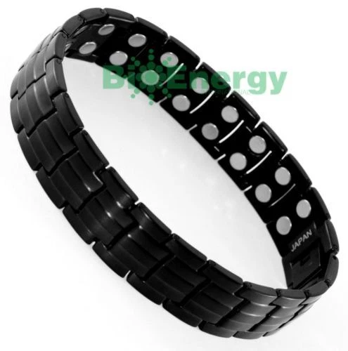 Magnétique Power Energy Santé Bracelet Bio Brassard brassard arthrite Titane Pur