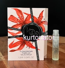 Viktor & Rolf Flowerbomb Tiger Lily EDP Spray NEW Sample Size Vial 1.2ml
