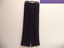 Women's Size Medium A New Day High Rise Tie Waist Wide Leg Pant Black P/N 559876