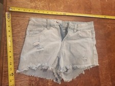 Rewash Brand Jean Shorts Super High Rise Vintage Babe Size 7/28 Distressed S118