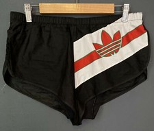 VINTAGE OLD RETRO MEN'S ADIDAS WEST GERMANY SHORTS PANTALONES SIZE M 6 MEDIUM