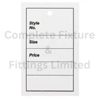 1000 UNSTRUNG CLOTHES/ GARMENT REFERENCE STOCK TICKET/ TAGS/ LABELS (light duty)