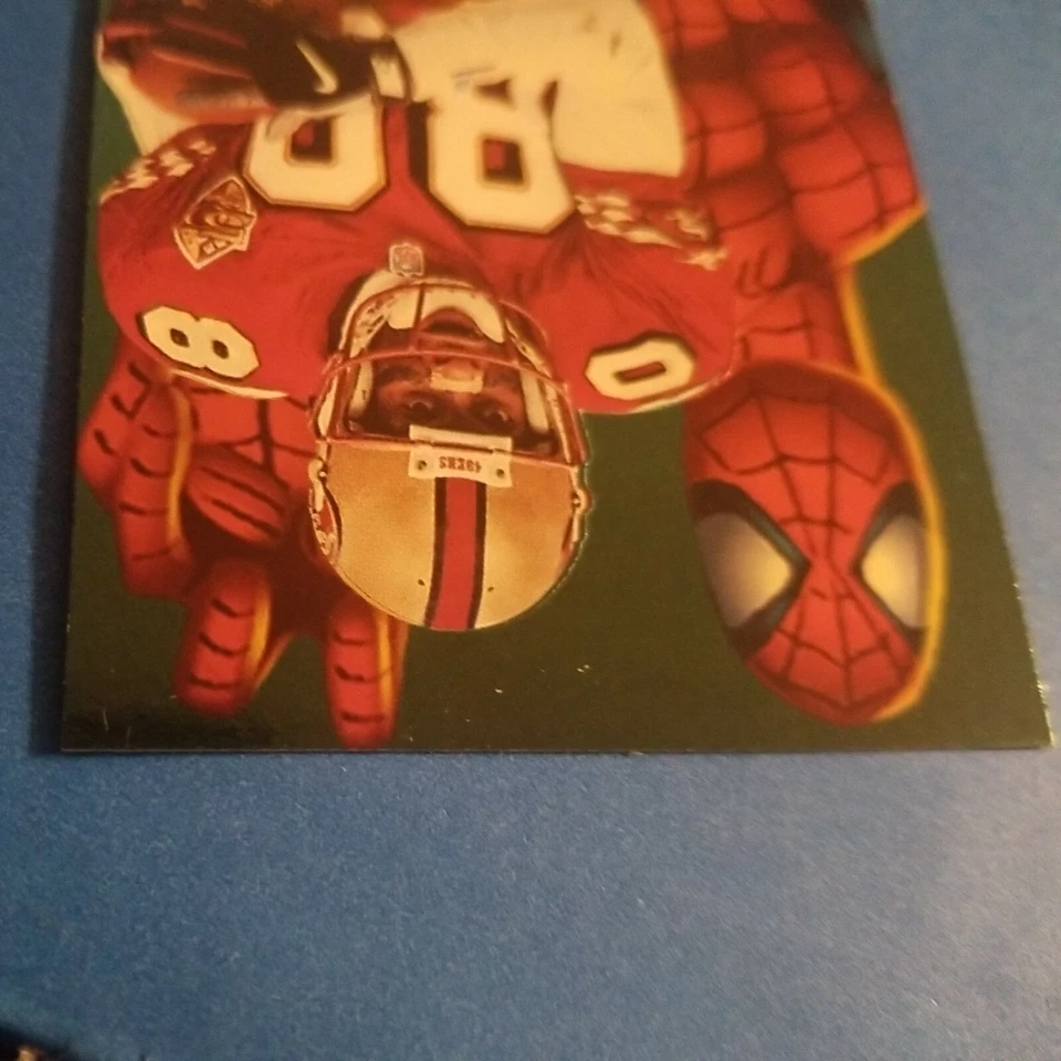 Skybox Metal Universe Spider-Man Jerry Rice #6 Marvel Spiderman NFL 49ers 1997 Foto 4 de 4