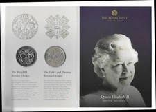 2022 Royal Mint Queen Elizabeth II Memorial 2 x Coin Set