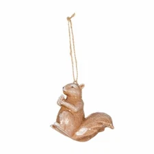 Glitter Woodland Creature Ornaments Choose Owl Or Squirrel