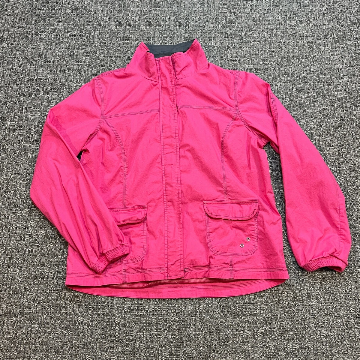 St Johns Bay Active Jacket Womens Large Pink Long Sleeve Full Zip Outdoor |  eBay