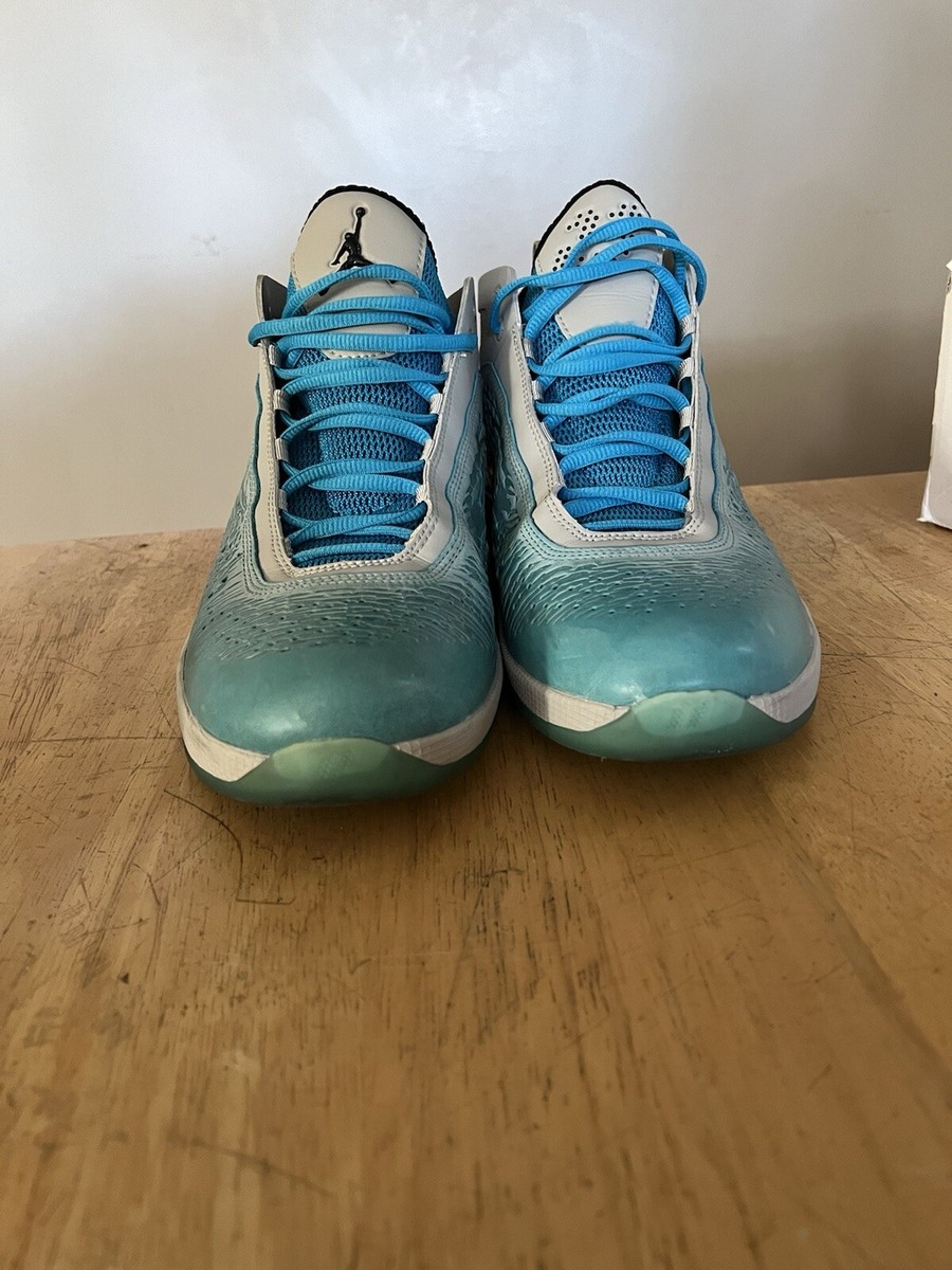 Air Jordan 2011 TECH GREY/BLACK-ORION BLUE-CHLORINE BLUE Size 10.5