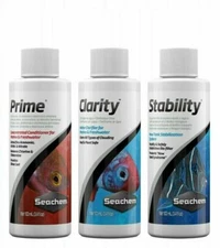 Seachem HeadStart Water Conditioner Set PRIME STABILITY CLARITY 3x 100 ml 