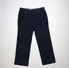 Vtg 70s Streetwear Mens 42x31 Faded Wide Leg Bell Bottoms Corduroy Pants Blue