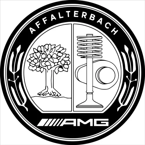 AMG AFFALTERBACH Mercedes Benz Logotipo / Insignia Coche Calcomanías Vinilo  Pe