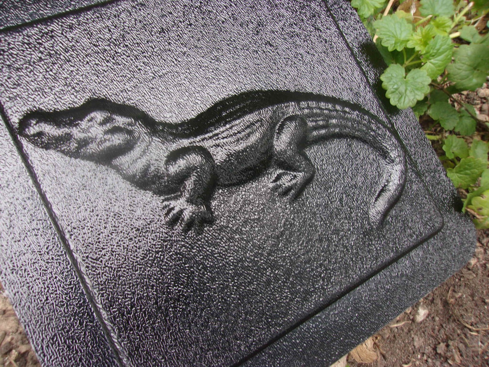 Alligator tile plastic mold plaster cement resin wax mould 6" x 6" x 1/3"