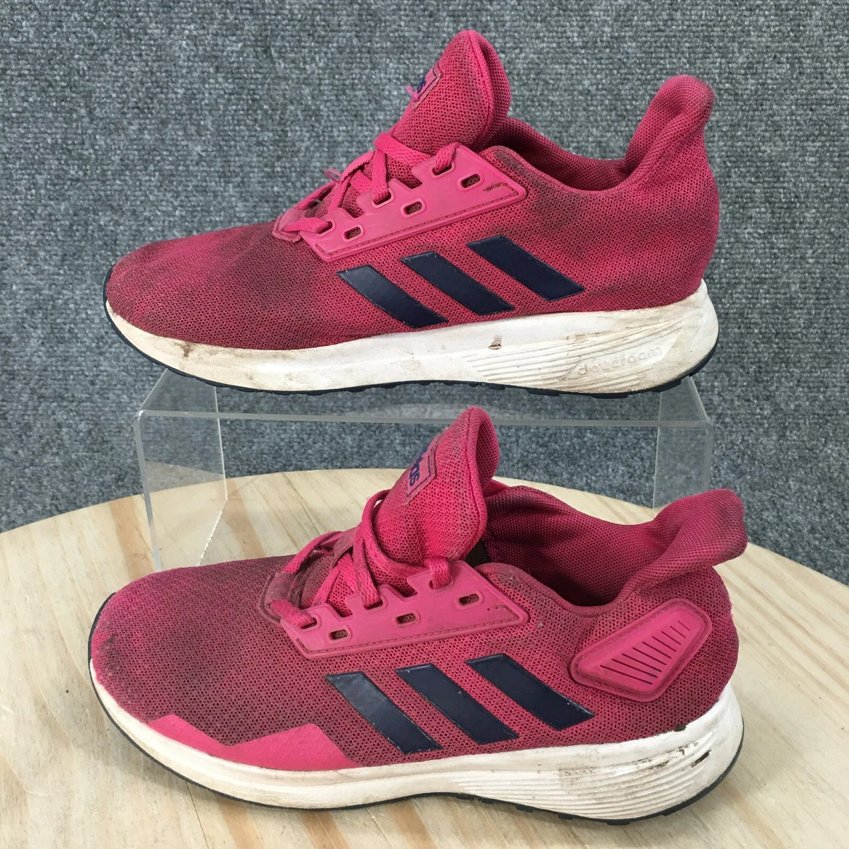 Adidas Shoes Youth 3 Duramo Running Sneakers Pink Mesh Low Top