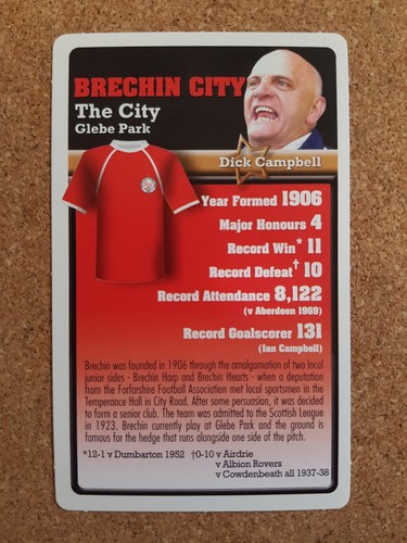 Top Trumps Sunday Mail Scottish Football Clubs Collection Single Cards – Various - Picture 40 of 41