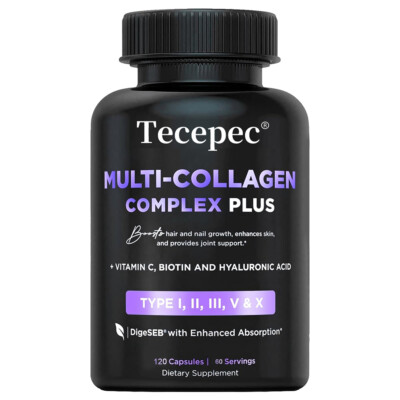 Multi Collagen Plus - Biotin, Hyaluronic Acid - Hair, Skin, Nails Beauty Complex