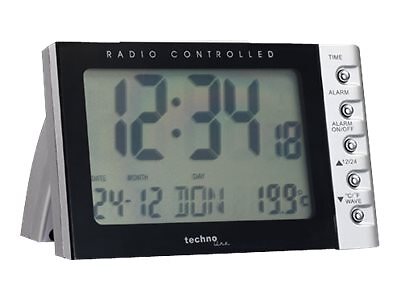 Technoline WT 188 Orologio da tavolo digitale Nero Argento Plastica WT 188