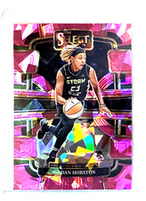 Jordan Horston 2024 Panini Select WNBA Pink Cracked Ice Prizm-#82 Seattle Storm