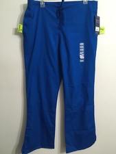 Scrub Pants Size M  Flare Pants Drawstring Royal Modern Classic Cherokee New