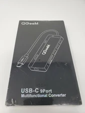  QGeeM USB-C 9 Port Multifunctional Converter Model M9VC01 NEW