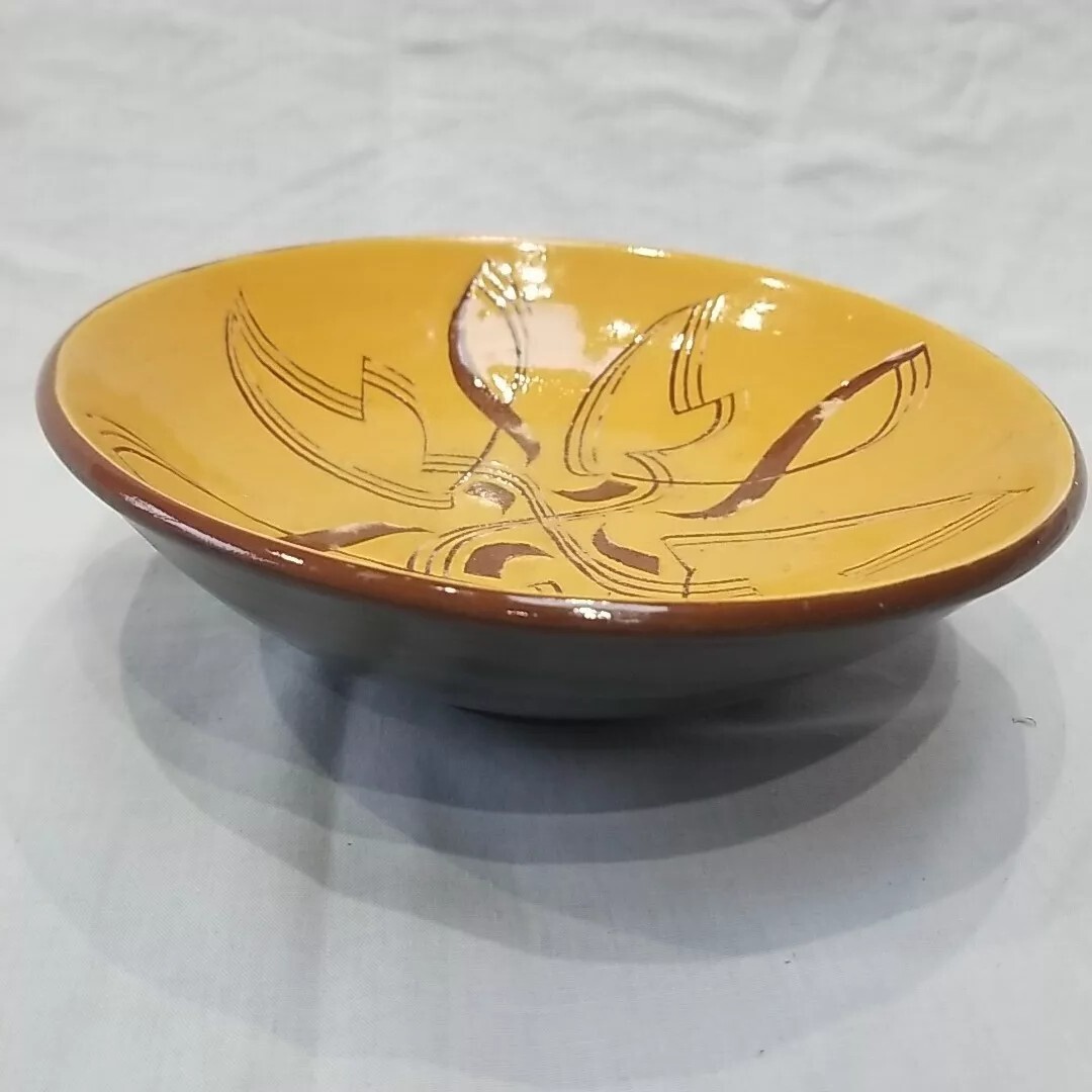 Brown Star Bowl Beautiful decorative Bowl Ceramic Pottery Stylized Star