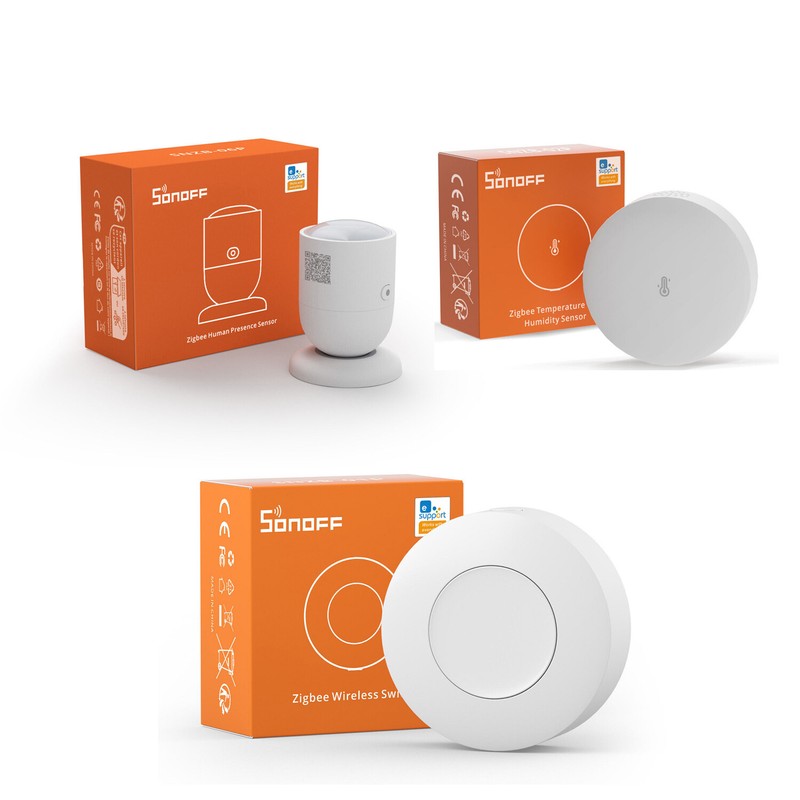 SONOFF Smart Switch,Zigbee Hub,Human Presence Sensor,Temperature Humidity Sensor