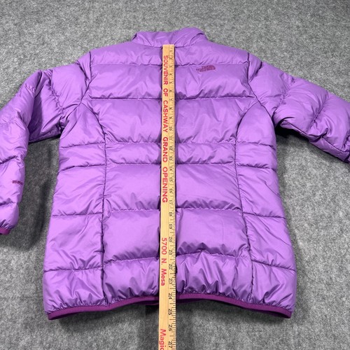 The North Face Girls Andes Bellflower Purple Down Jacket Youth Size XL 18 - Picture 10 of 11