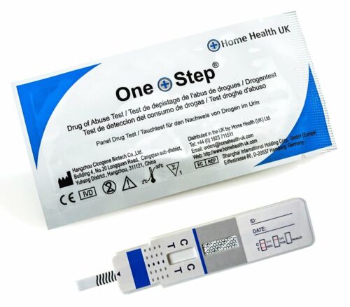 Cocaine Urine Drug Testing Kit, Single Test Panel 300ng/mL Sensitivity 10 Tests - Picture 1 of 5