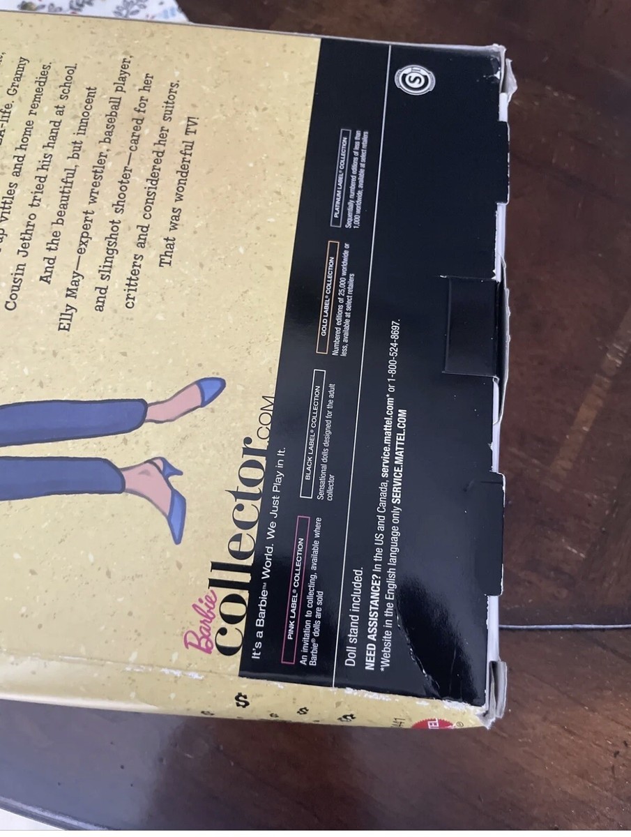 NIB~Barbie The Beverly Hillbillies Elly May Pink Label