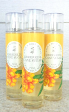 3 Bath  Body Works MARIGOLD  CANE SUGAR Fine Fragrance Mist 8oz LOT/SET of 3