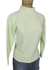 Ann Taylor LOFT Petite Sweater Green Waffle Knit Turtleneck Stretch Size XSP