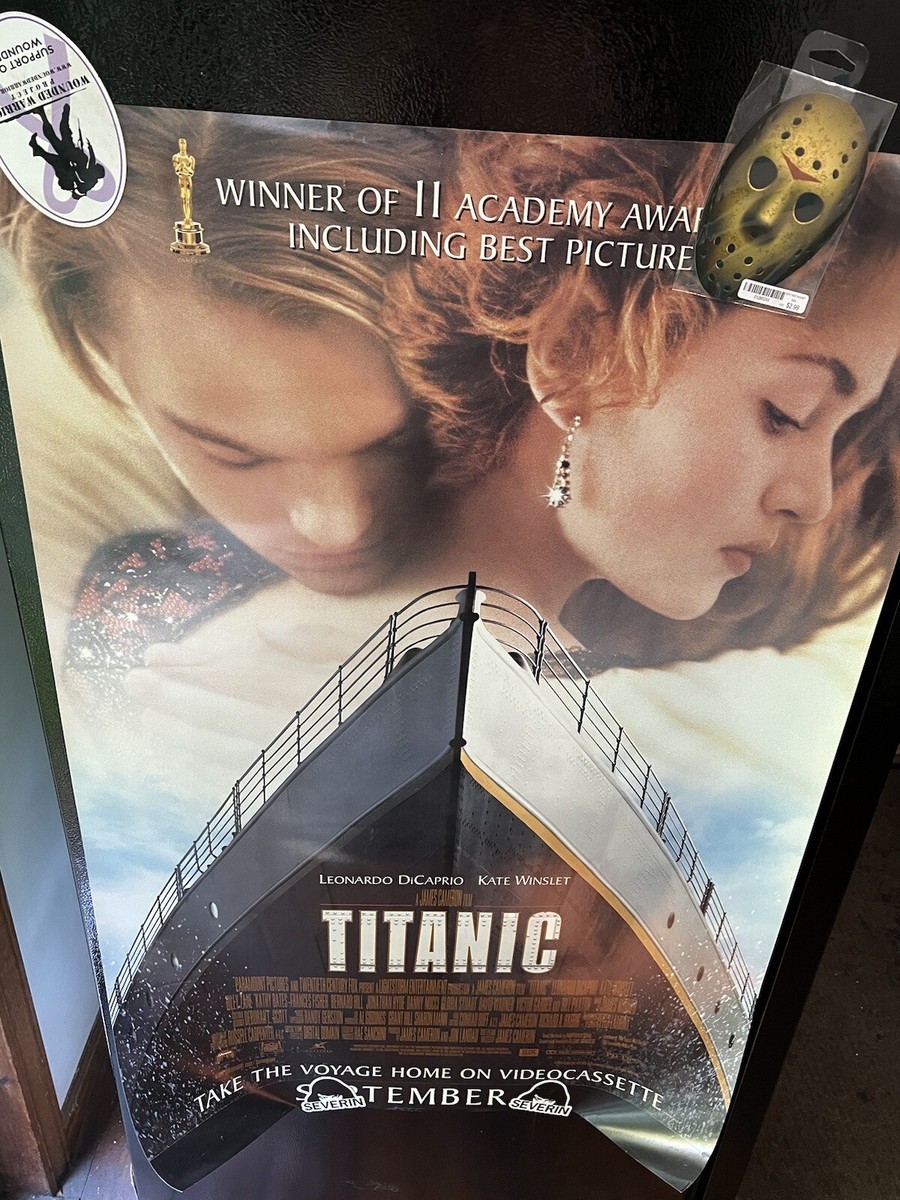 titanic the movie 1997 video store poster | eBay