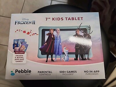 PEBBLE GEAR 7'' KIDS TABLET LIGHT BLUE 16GB FROZEN II DISNEY SEALED BRAND NEW