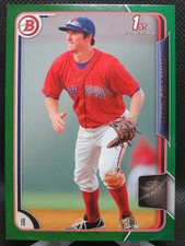 JANTZEN WITTE 2015 1ST BOWMAN GREEN BORDER SP #D 8/99 RED SOX