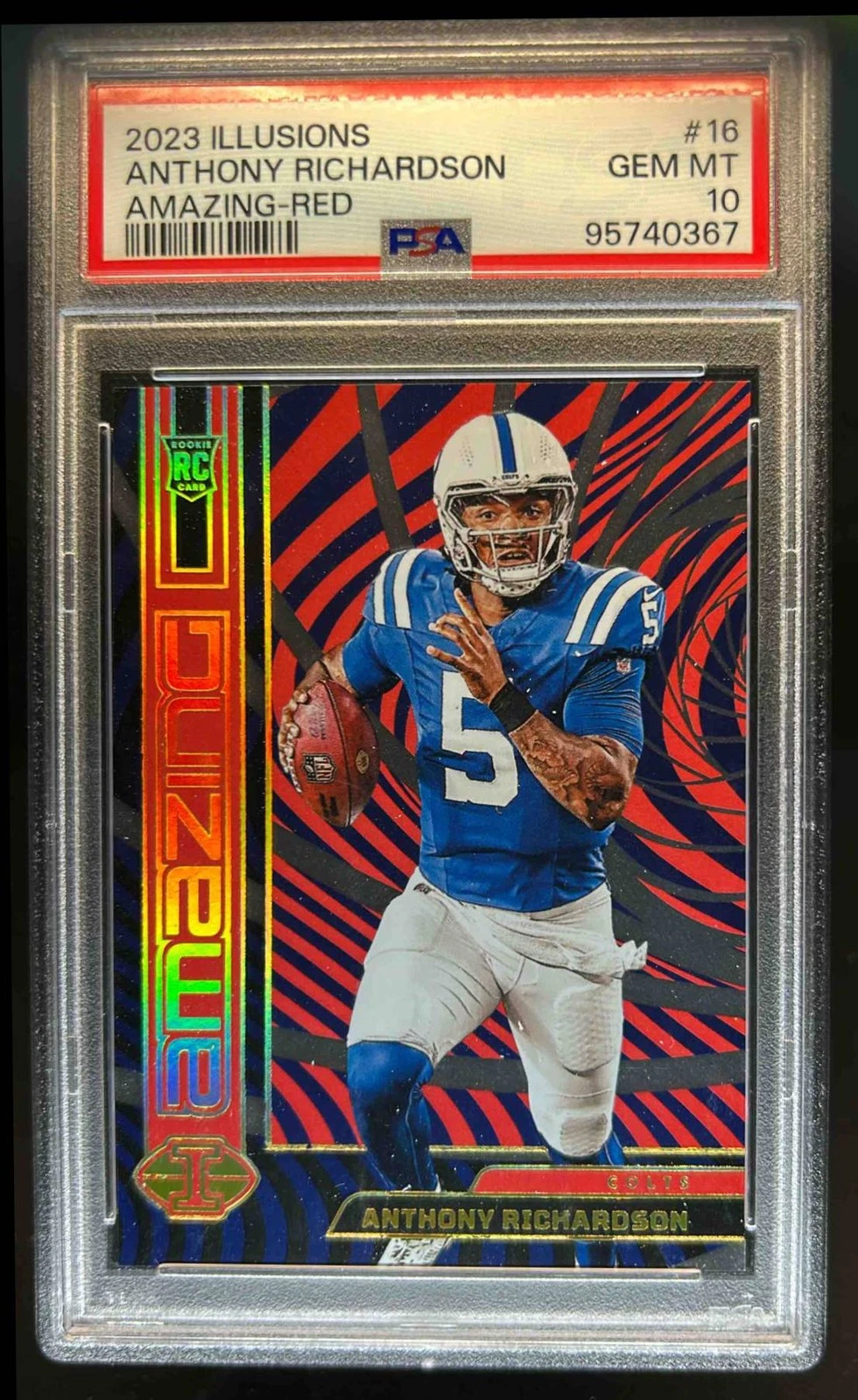 Anthony Richardson Panini Illusions Amazing #16 Red