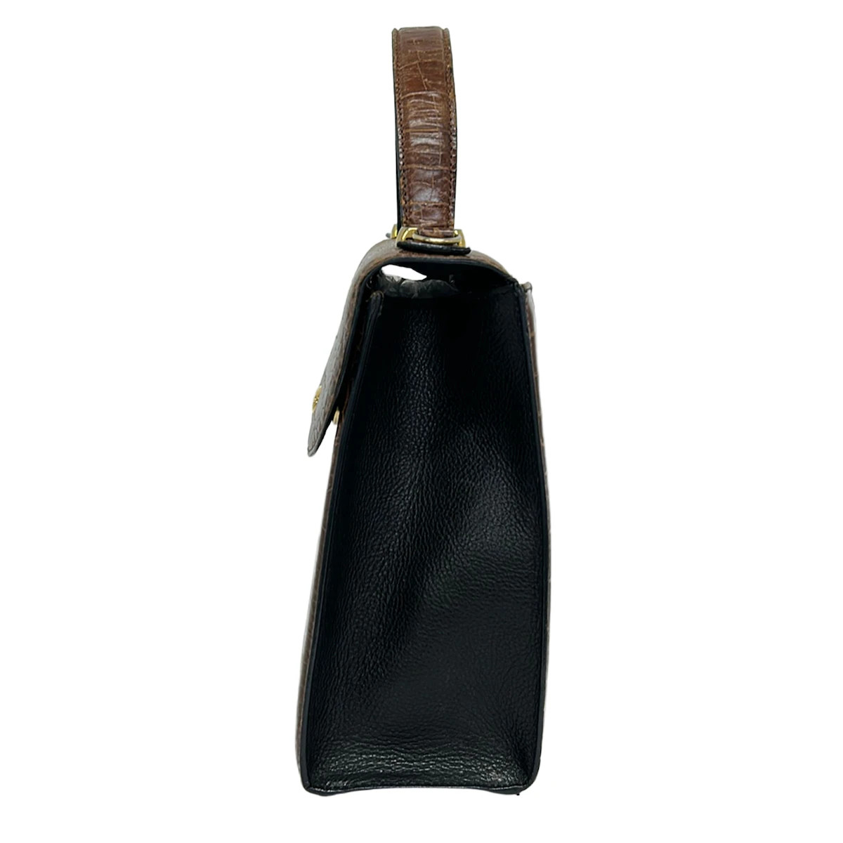BALLY Brown Black Leather Handbag — image 4