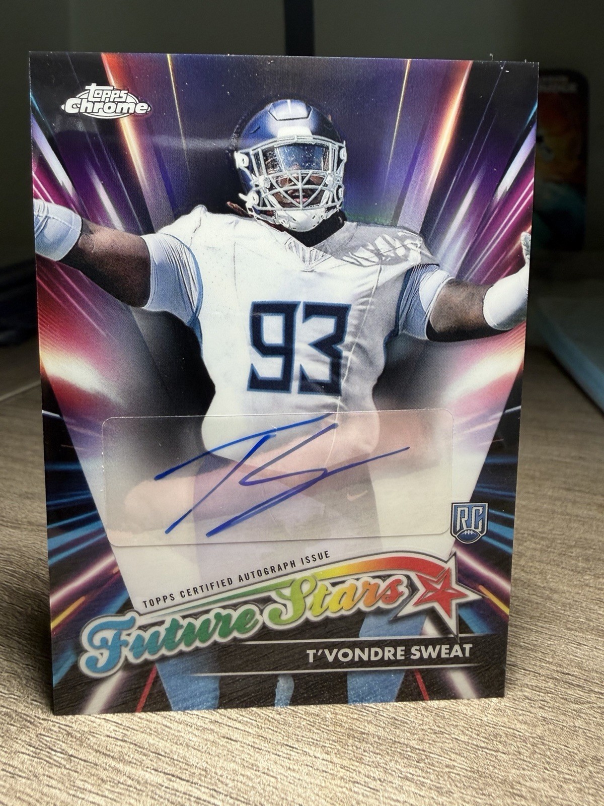 T'Vondre Sweat Topps Chrome Future Stars Autographs #FSATS Base