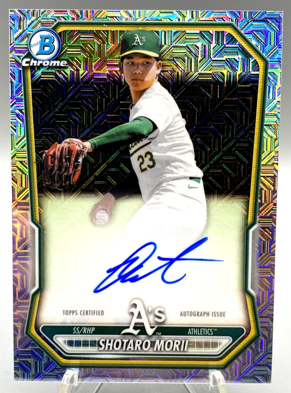2026 Bowman Chrome Shotaro Morii Mojo Refractor Auto - Athletics - Clean! 💎 🔥
