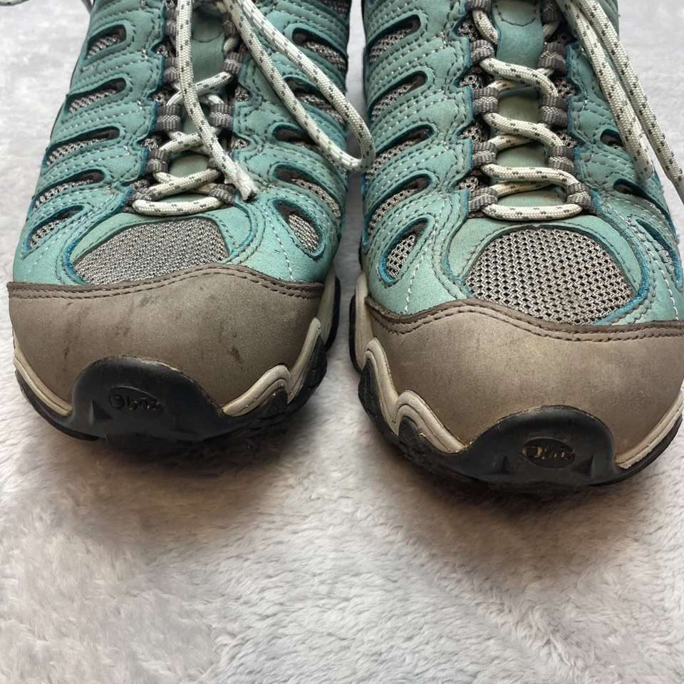 Oboz Sawtooth II Low Hiking Shoes Womens 9 Seafoam Green Waterproof Gorpcore - Image 3 of 4