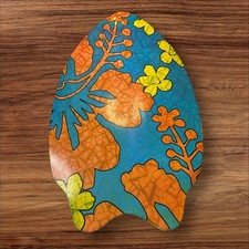 Skim Lizard Skimboard Blue Orange Floral Beach Fun